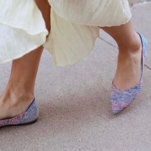 Rothy’s Turquoise Melange Points Ltd Edition 
Flats Shoes 9